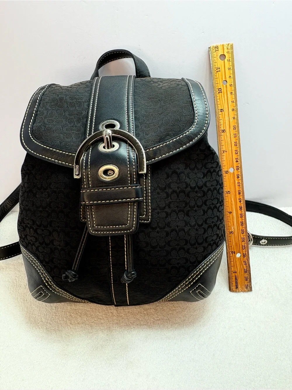 Coach compact drawstring